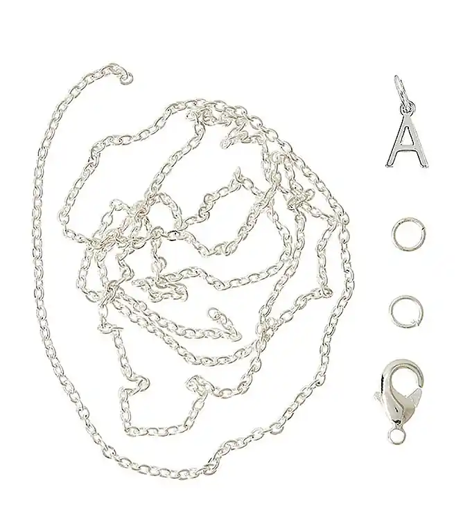 Me&My BOX Ketting m. Letter - A - Verzilverd Korting