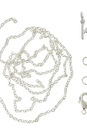Op = Op Me&My BOX Ketting m. Letter - K - Verzilverd