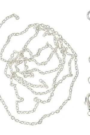 Me&My BOX Ketting m. Letter - I - Verzilverd Beperkt Aanbod