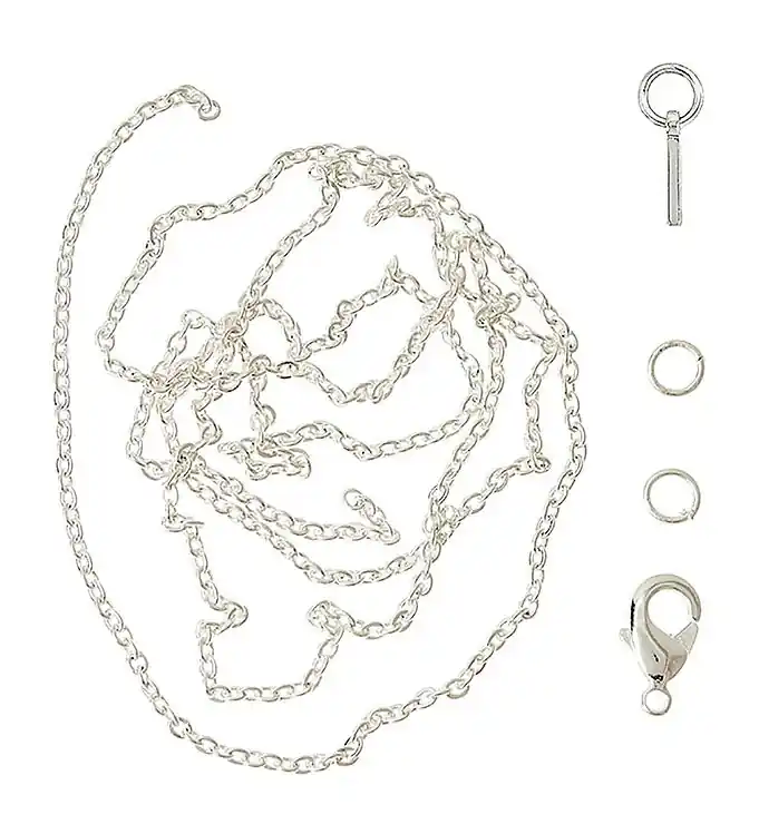 Me&My BOX Ketting m. Letter - I - Verzilverd Beperkt Aanbod