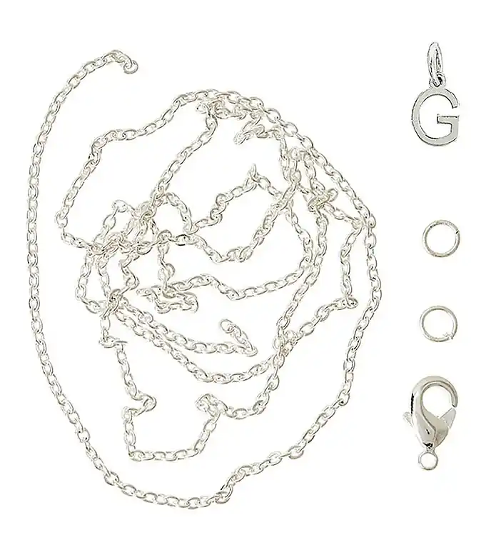 Me&My BOX Ketting m. Letter - G - Verzilverd Merkproduct