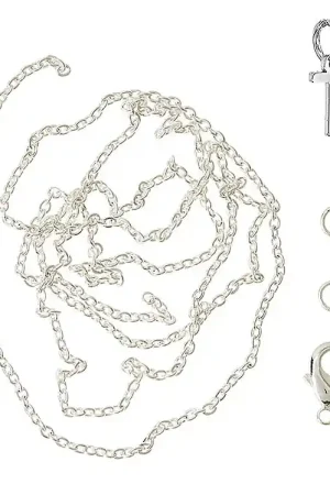 Me&My BOX Ketting m. Letter - T - Verzilverd Dagaanbieding
