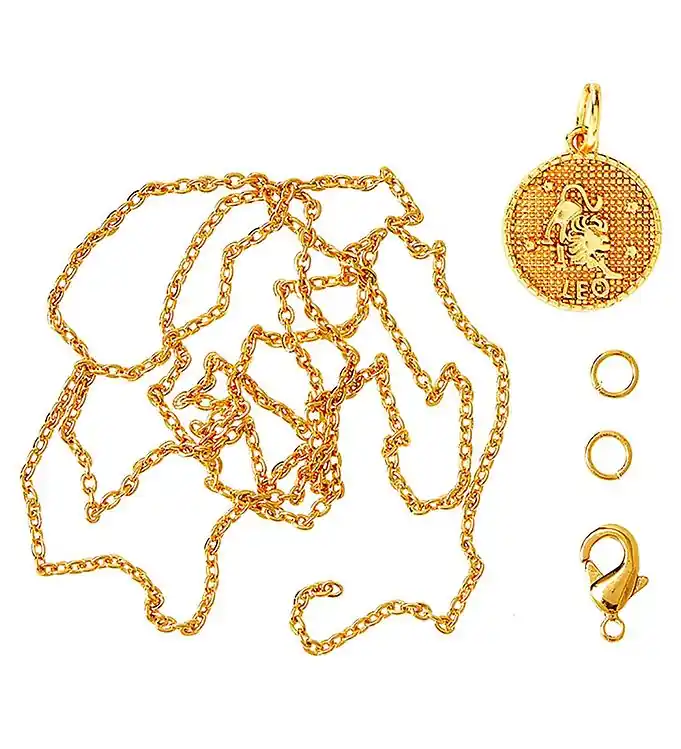 Koop Online Me&My BOX Ketting m. Dierenriem - Leeuw - Verguld