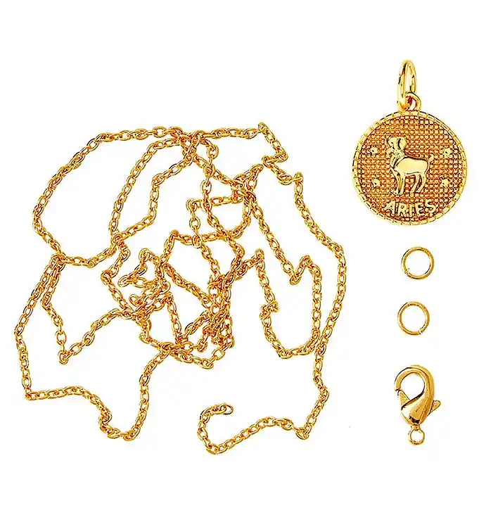 Bestel Nu Me&My BOX Ketting m. Sterrenbeeld - Ram - Verguld