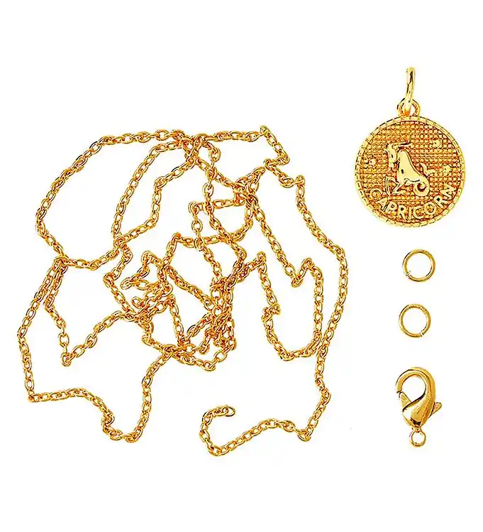 Me&My BOX Ketting m. Sterrenbeeld - Steenbok - Verguld Korting