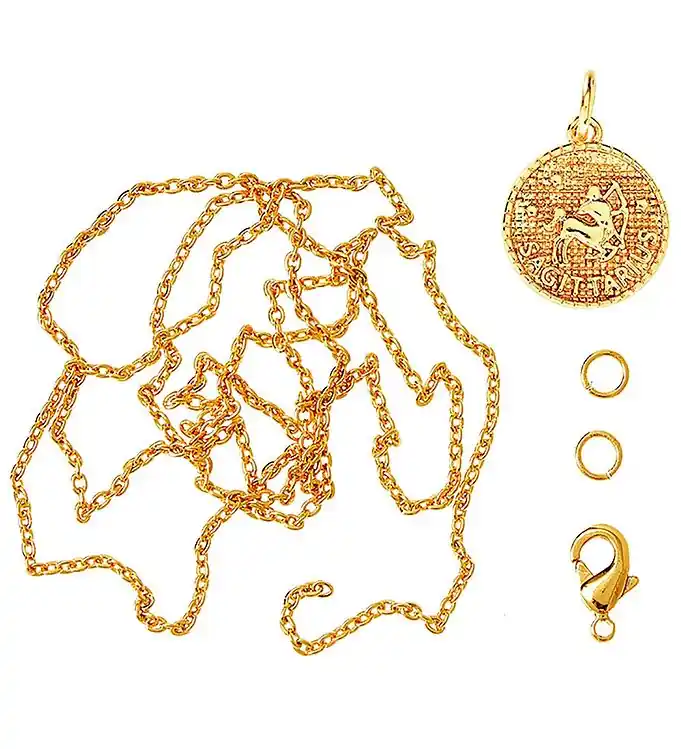 Populair Me&My BOX Ketting m. Sterrenbeeld - Boogschutter - Verguld
