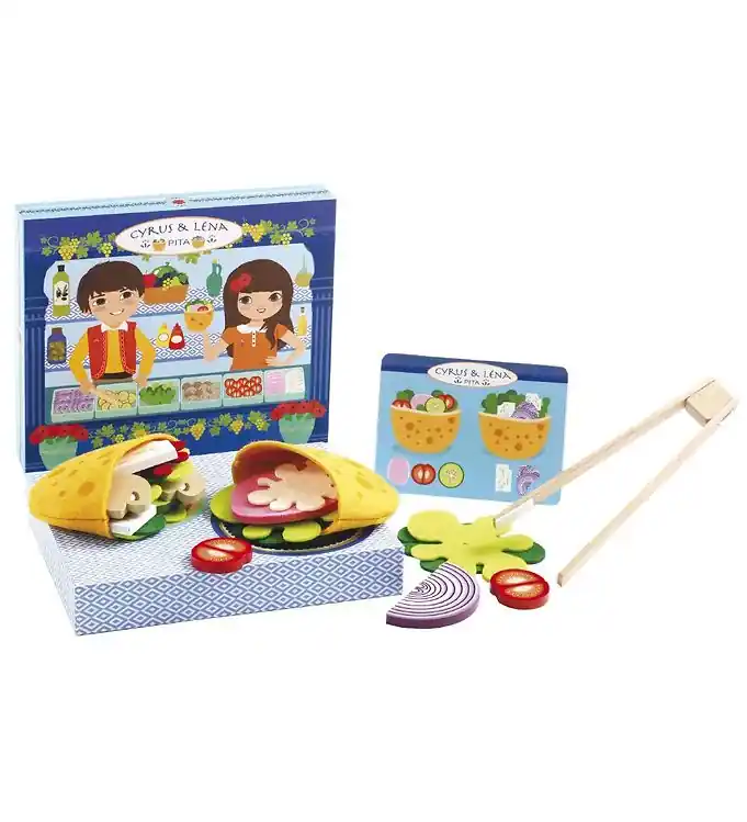 Djeco Pita Menu - Cyrus & Lena - Pita's maken met een menu Nu Kopen