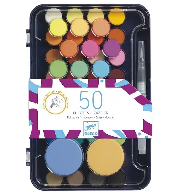 Beperkt Aanbod Djeco Aquarel - Kunstenaars - 50 stk