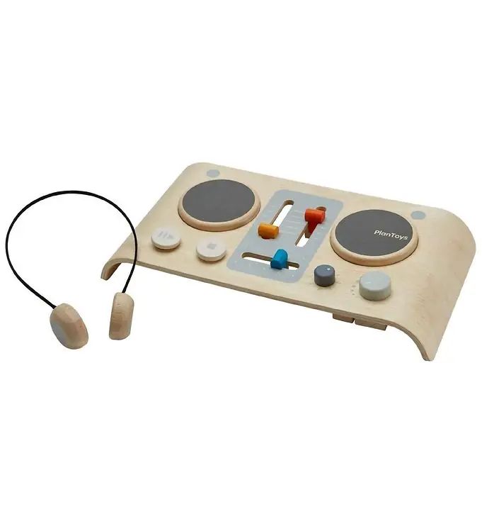 PlanToys Houten Speelgoed - DJ Mixertafel Must-Have