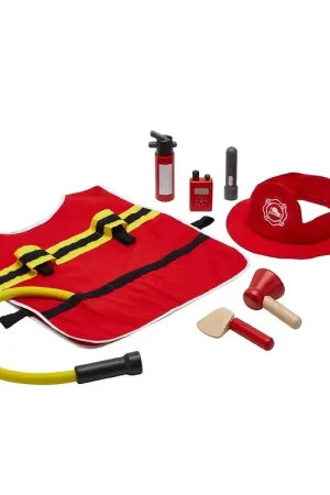 Koop Online PlanToys Brandweerset - Hout