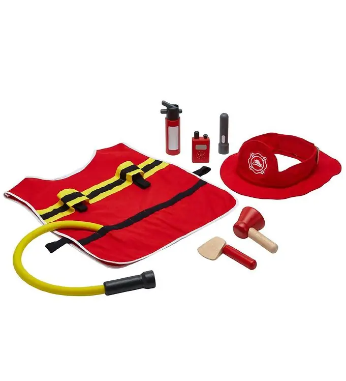 Koop Online PlanToys Brandweerset - Hout