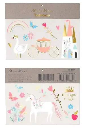 Beperkte Voorraad Meri Meri Tattoos - Large - Princess