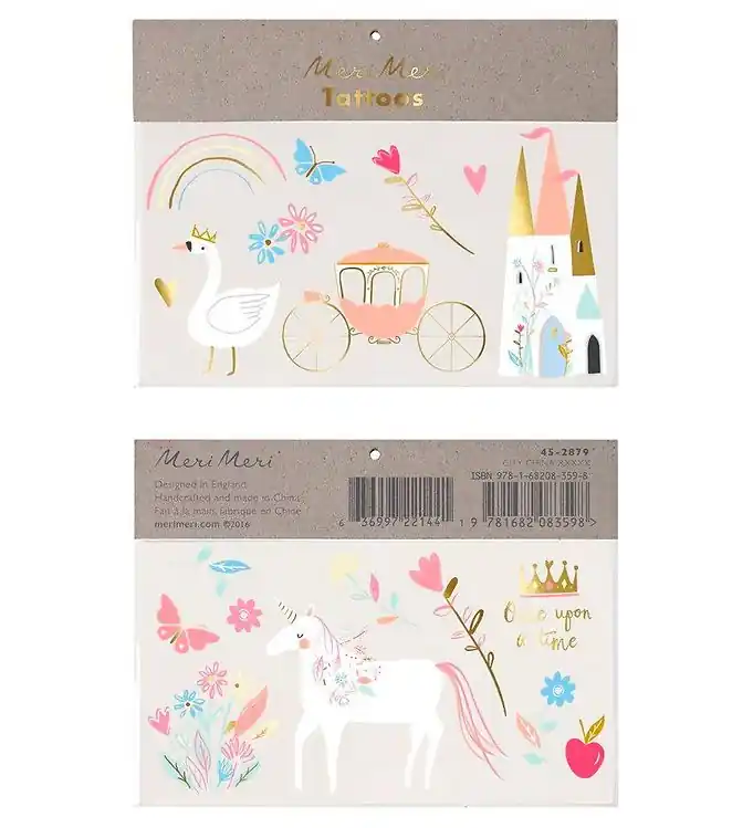 Beperkte Voorraad Meri Meri Tattoos - Large - Princess
