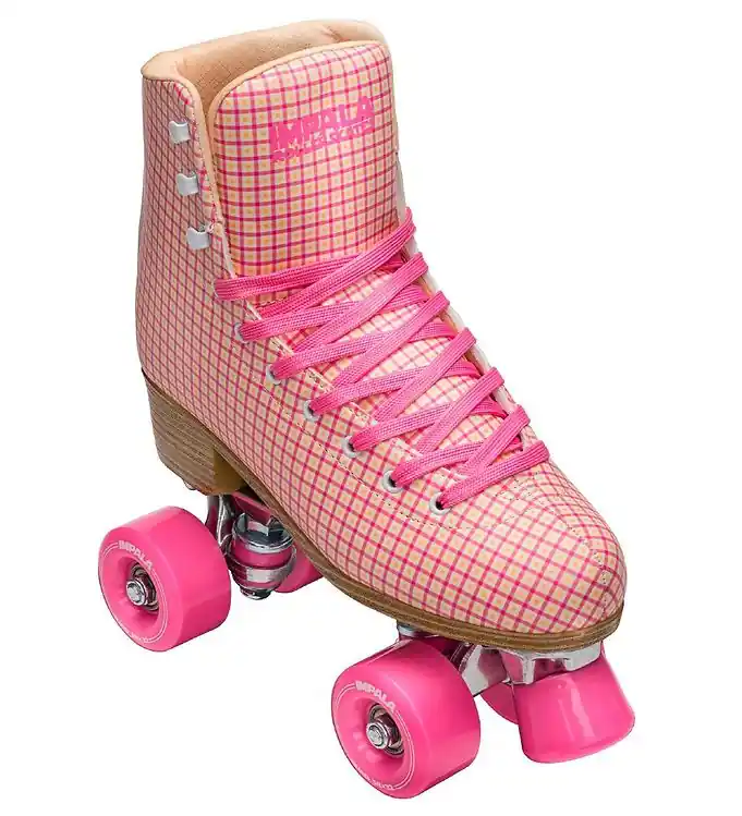Impala Rolschaatsen - Quad Skate - Roze Tartan Merkproduct