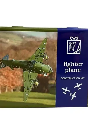 Gift In A Tin Bouwwerf Speelset - Bouwen - Fighter Plane Express Levering