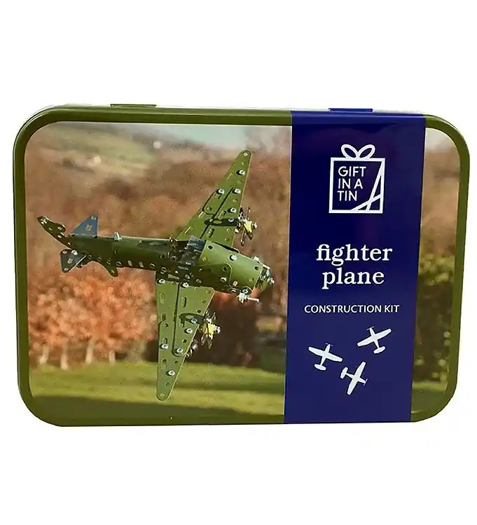 Gift In A Tin Bouwwerf Speelset - Bouwen - Fighter Plane Express Levering