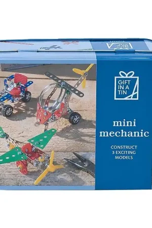 Gift In A Tin Bouwwerf Speelset - Bouwen - Mini Mechanic Weekendaanbieding