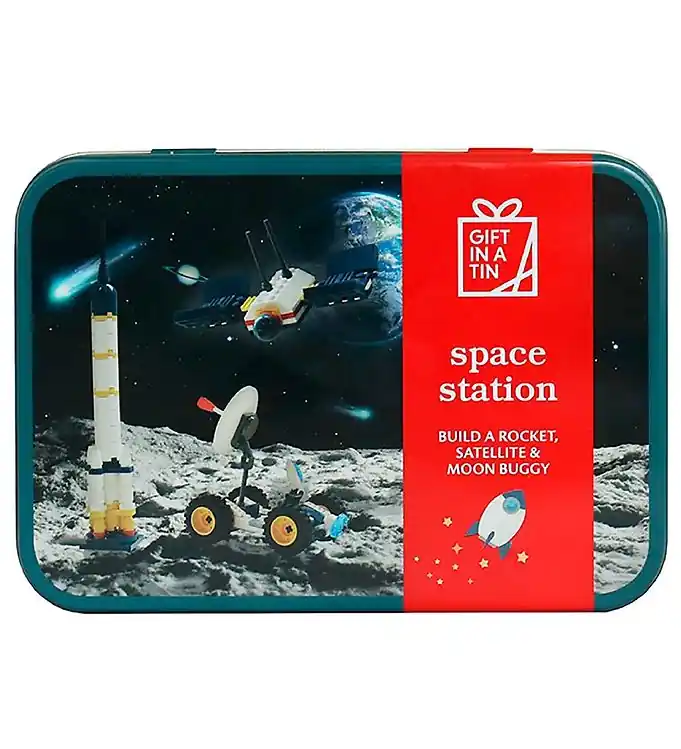Korting Gift In A Tin Bouwwerf Speelset - Bouwen - Space Station
