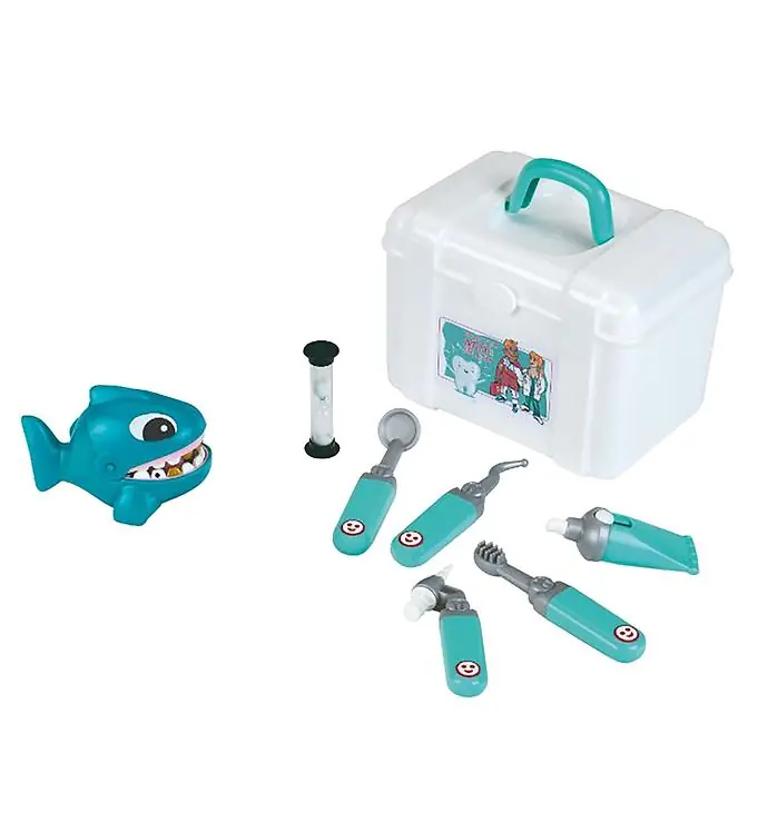 Nieuw Klein Tandarts Set - Speelgoed - 9 stuks - Wit/Blauw