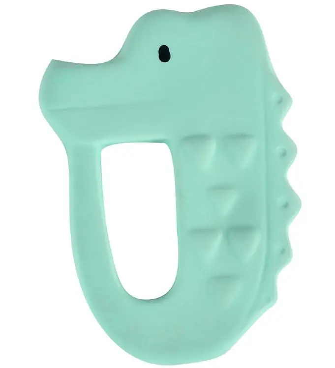 Tikiri Bijtring - Natuurlijk Rubber - Krokodil - Groen Dagaanbieding