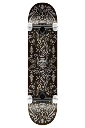 Laatste Versie Speed Demons Skateboard - 7.75'' - Bandana Compleet - Zwart/Grij