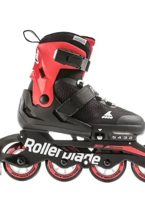 Rollerblade Rolschaatsen - Microblade - Black/Rood - Skeelers Exclusieve Aanbieding