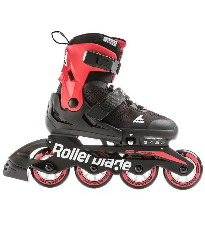 Rollerblade Rolschaatsen - Microblade - Black/Rood - Skeelers Exclusieve Aanbieding