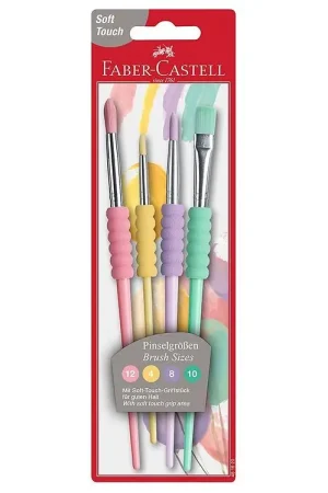 Faber-Castell Penselen - 4 stk - Pastel Nieuw