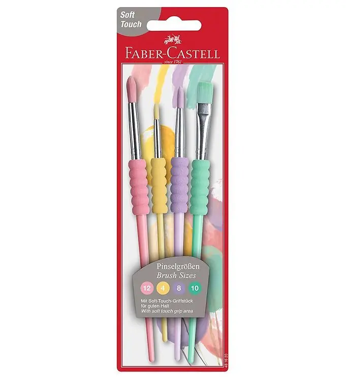 Faber-Castell Penselen - 4 stk - Pastel Nieuw