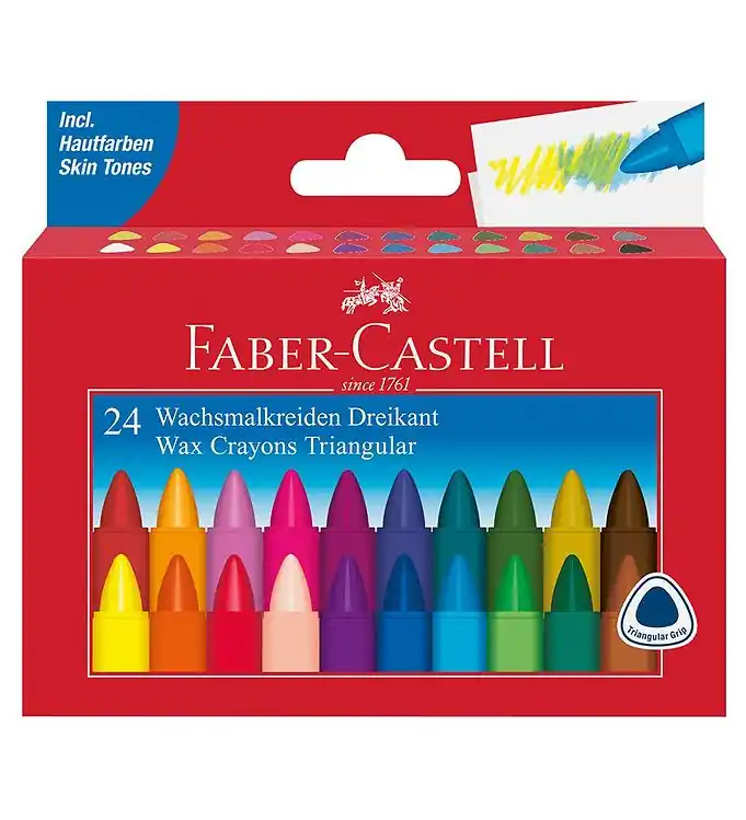 Lage Kosten Faber-Castell Waskleuren - Driehoekig - 24 stk - Multi