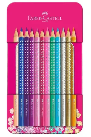 Faber-Castell Kleurpotloden - Grip - 12 stk - Sparkle Favoriet