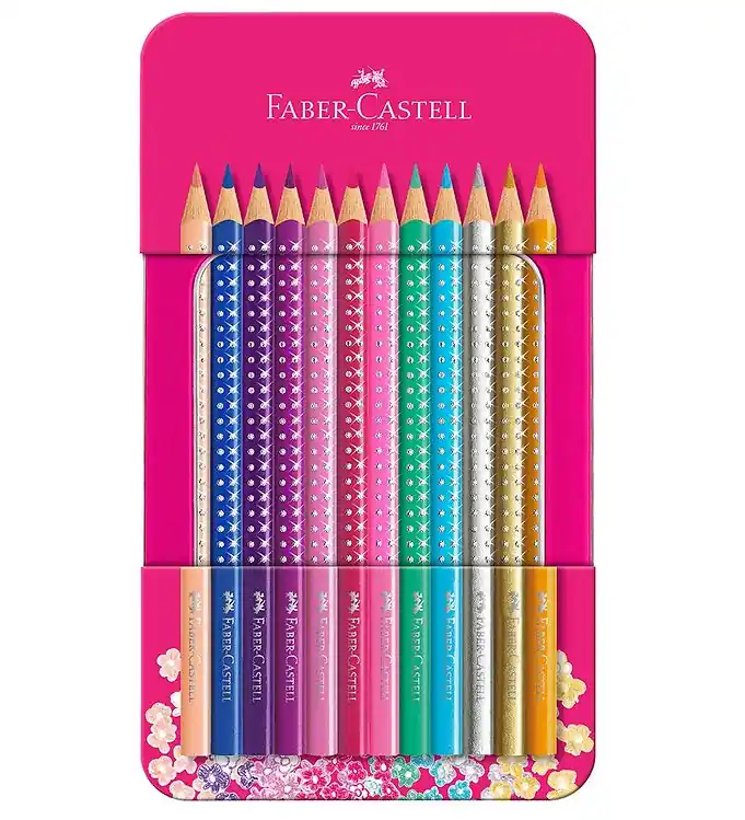 Faber-Castell Kleurpotloden - Grip - 12 stk - Sparkle Favoriet