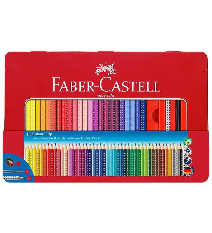 Faber-Castell Tekenset - Grip - Aquarel - 48 stk - Multicolour Hoge Kwaliteit