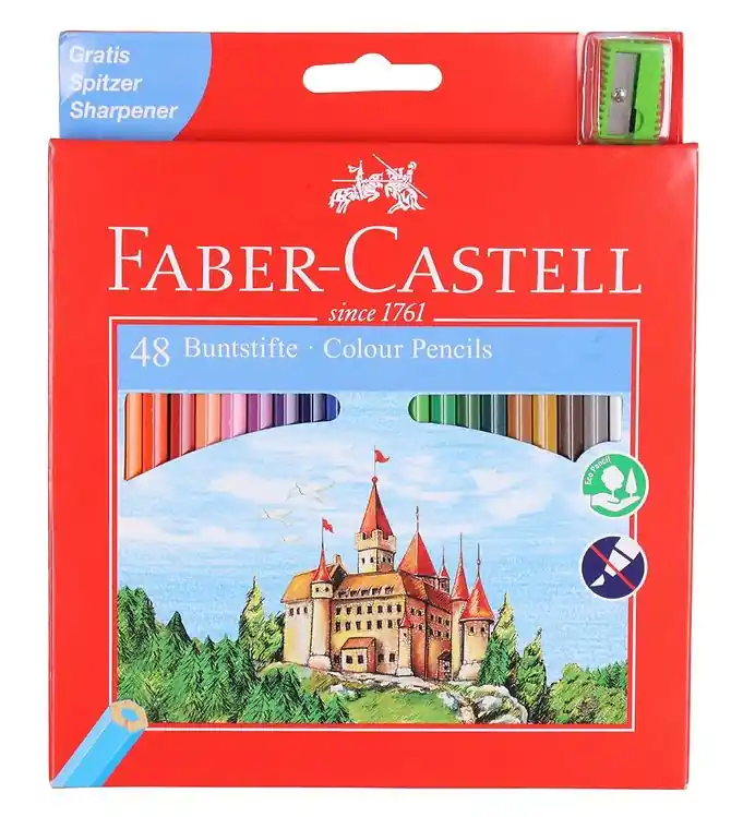 Gratis Retour Faber-Castell Kleurpotloden - Kasteel - 48 stk - Multicolour
