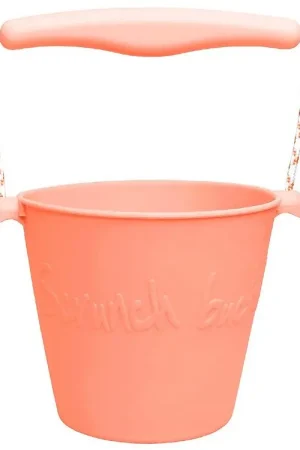 Hoge Kwaliteit Scrunch Emmer - Silicone - 13 cm - Coral