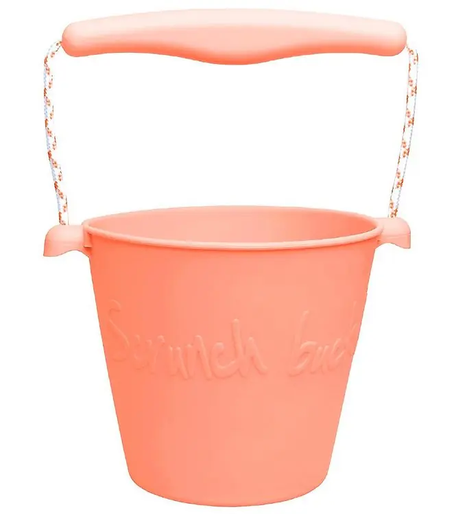 Hoge Kwaliteit Scrunch Emmer - Silicone - 13 cm - Coral