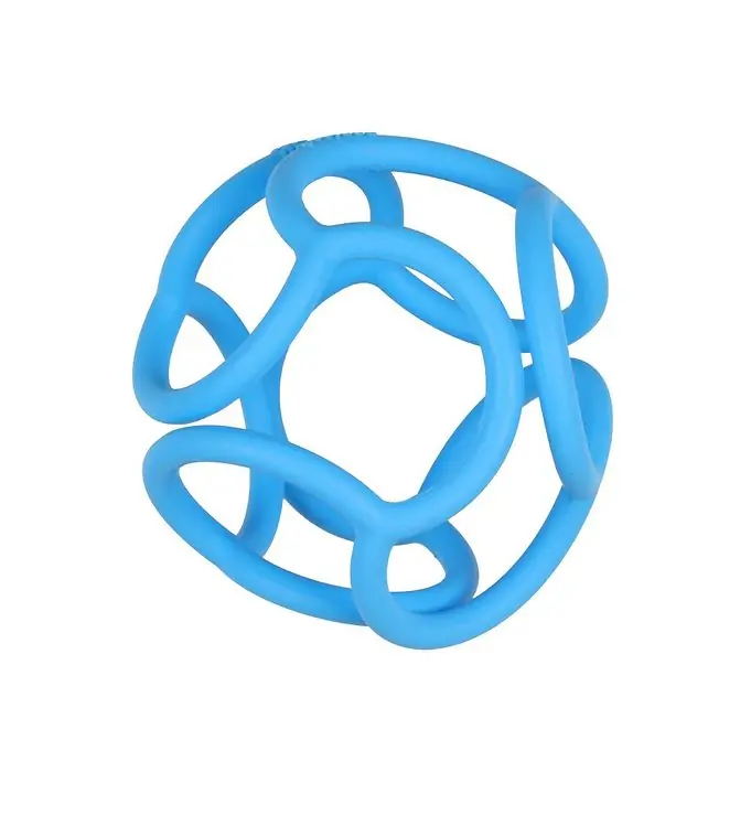 Hoge Kwaliteit OgoBolli Bijtbal - Silicone - Blauw