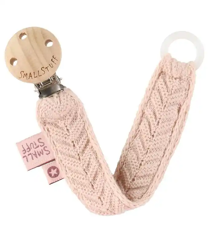 Lage Kosten Smallstuff Speenketting - Gehaakt - Soft Rose