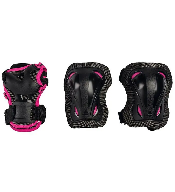 Nu Kopen Rollerblade Beschermingsset - Skate Tandwiel Jr - Zwart m. Roze