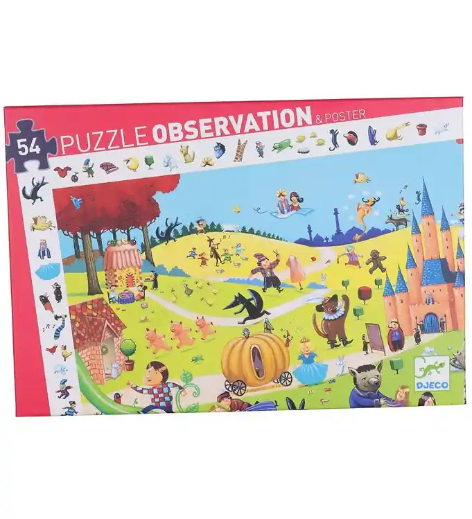 Gereduceerde Prijs Djeco Puzzel - 54 Bakstenen - Verhalen