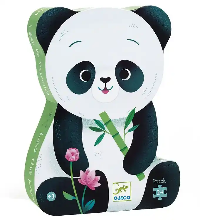 Populair Djeco Puzzel - 24 Bakstenen - De panda Leo