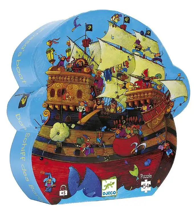Djeco Puzzel - 54 Bakstenen - Het schip van Barbarossa Alleen Vandaag