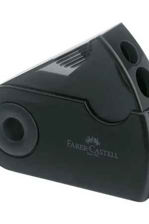 Faber-Castell Puntenslijper - Dubbel Sleeve - Zwart Beperkte Voorraad