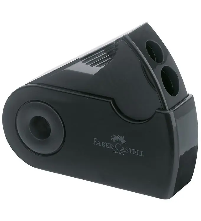 Faber-Castell Puntenslijper - Dubbel Sleeve - Zwart Beperkte Voorraad
