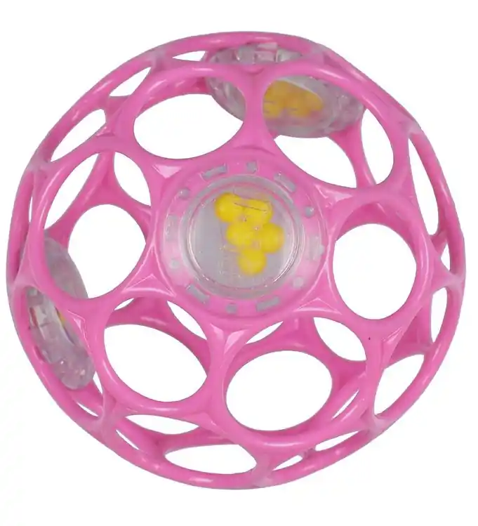 Actieprijs Oball Rammelaar - 9 cm - Roze