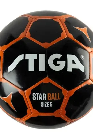 Stiga Voetbal - Star - Maat 5 - Zwart/Oranje Koopje