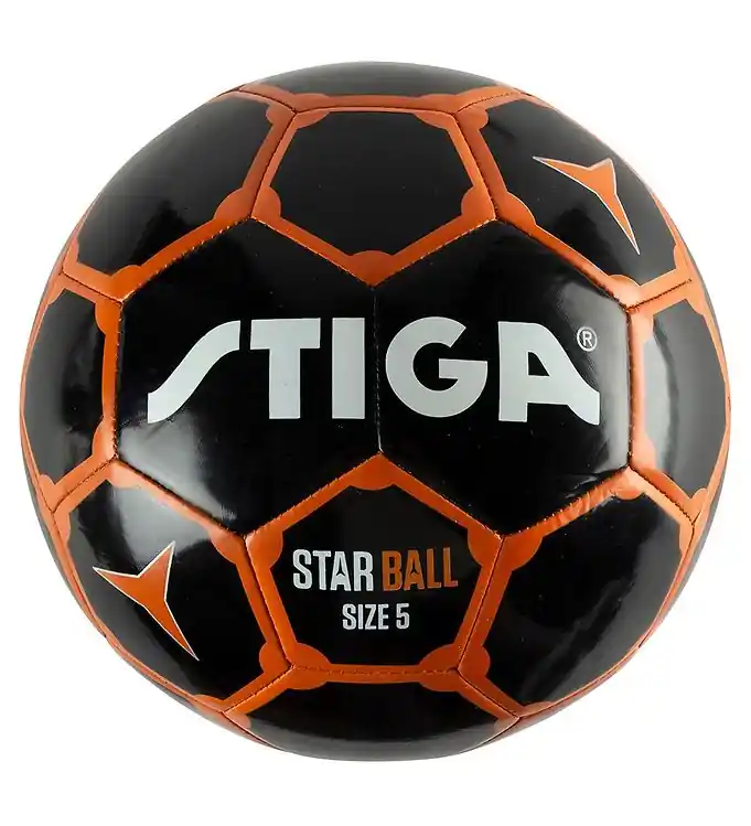 Stiga Voetbal - Star - Maat 5 - Zwart/Oranje Koopje