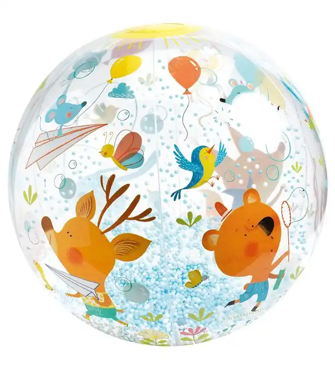 Merkproduct Djeco Strandbal - 35 cm - Bubbles