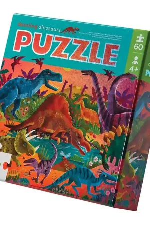 Beste Prijs Crocodile Creek Puzzel - 60 Bakstenen - Oogverblindend Dinosaurs