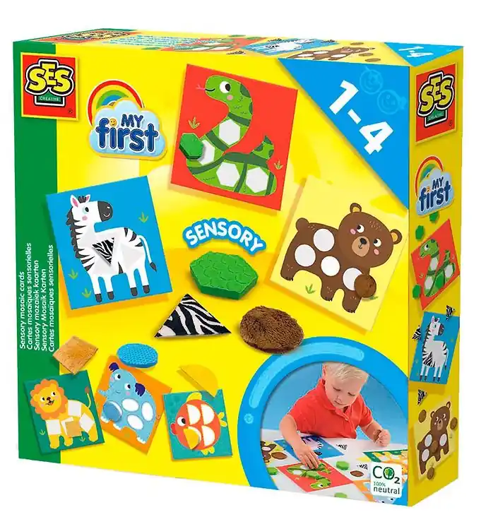 Koop Vandaag SES Creative Sensorische mozaïekkaarten - My First - Dieren